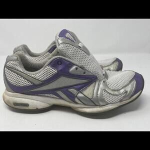 Reebok Easy Tone Women's Shoe Size 8.5 White Purple 55030790
